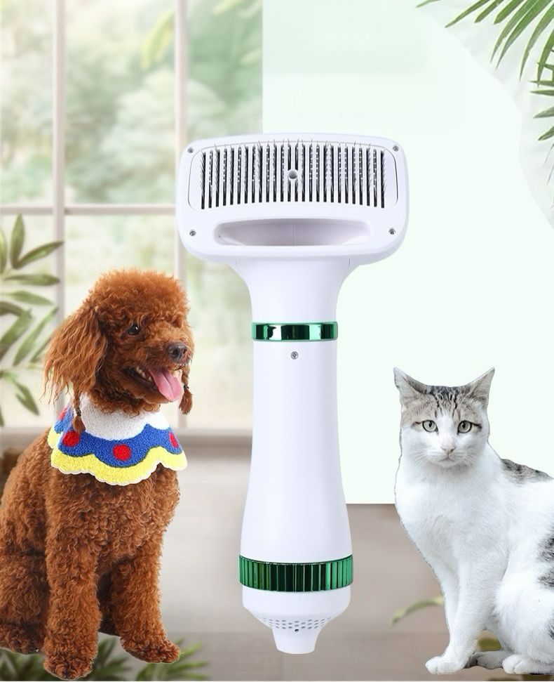 Cepillo Y Secador para Mascotas 2 En 1