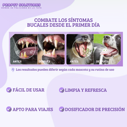 Oral Pet Spray Bucal Limpiador para mascotas
