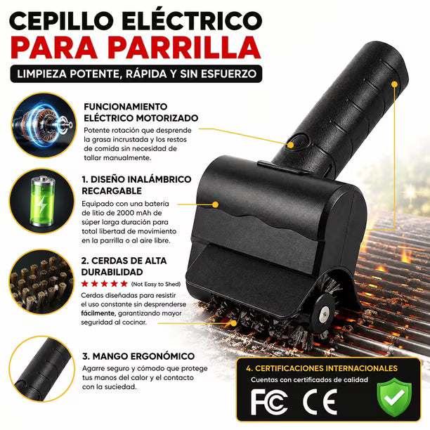 Cepillo Electrico Limpia Parrillas