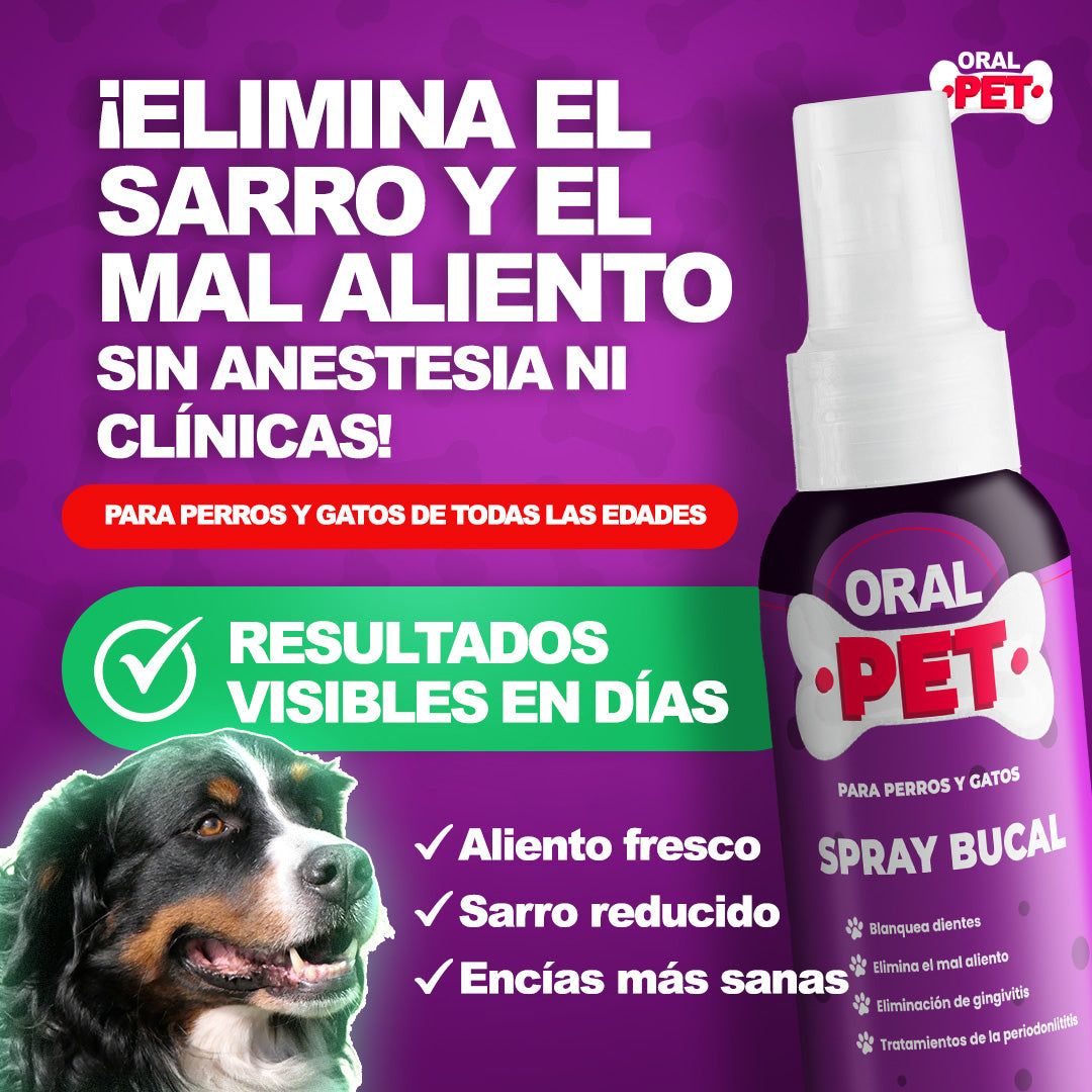 Oral Pet Spray Bucal Limpiador para mascotas