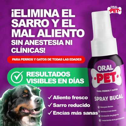 Oral Pet Spray Bucal Limpiador para mascotas